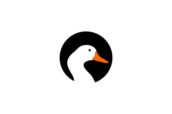Duck Head Silhouette Simple Flat Logo: A Practical Solution for Modern Branding