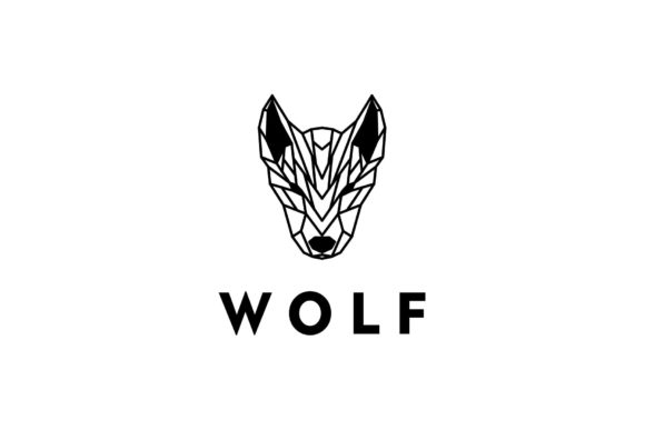 Geometric Wolf Head Wildlife Animal: A Versatile Vector for Modern Branding and Design