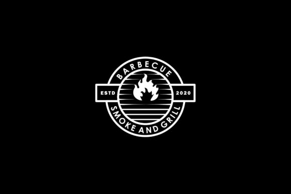 Grill Barbecue Vintage Logo Stamp Label: A Timeless Design Tool for Branding and Creativity