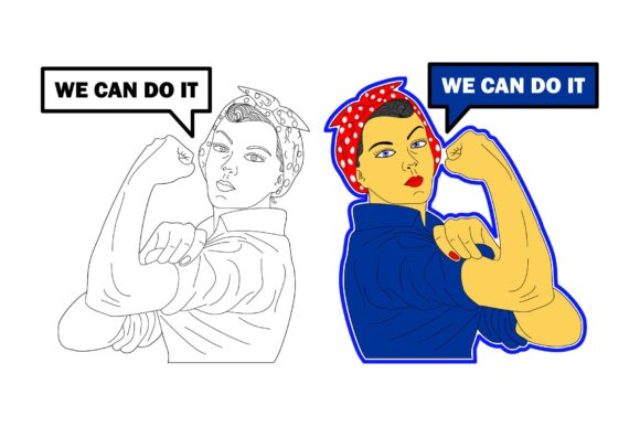 International Women's Day Rosie Vector