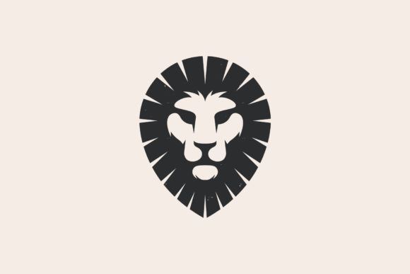 Lion Head Pin Vintage Logo