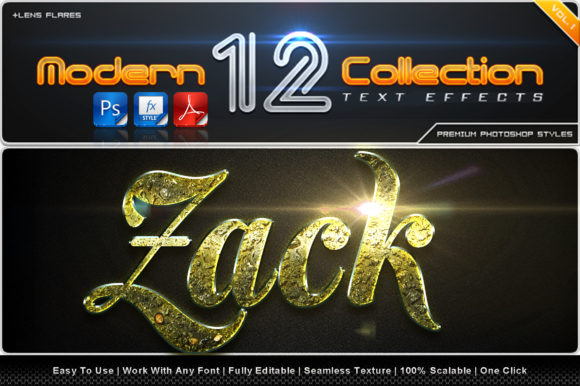 Modern Collection Text Effect Styles 23: Elevating Design with Premium Typography Effects