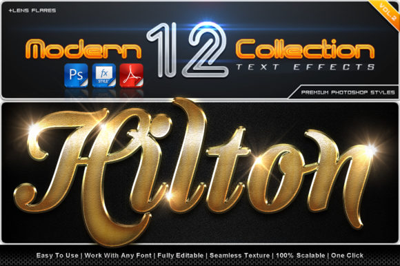 Modern Collection Text Effect Styles 34: A Premium Tool for Professional Text Styling