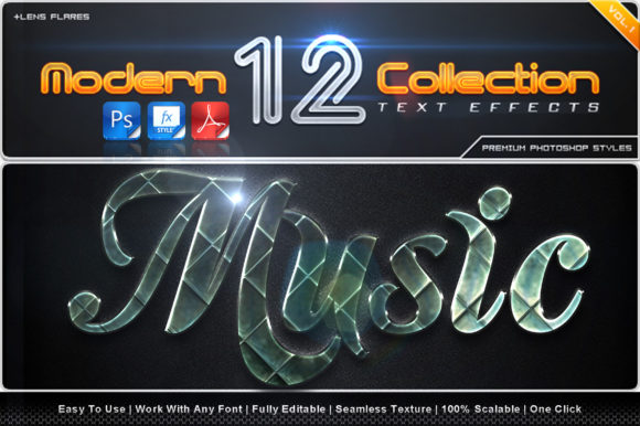 Modern Text Effect Styles 7
