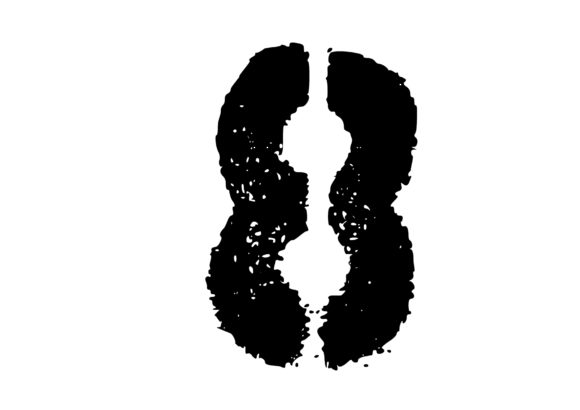 Mono Letter ‘8’ Graffiti Stencil Number: A Street-Style Font for Creative Expression