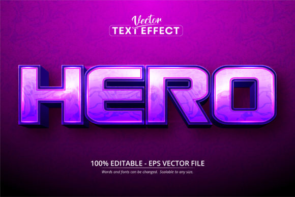 Unlocking Creative Potential with Hero Text: The Cartoon Style Editable Effect