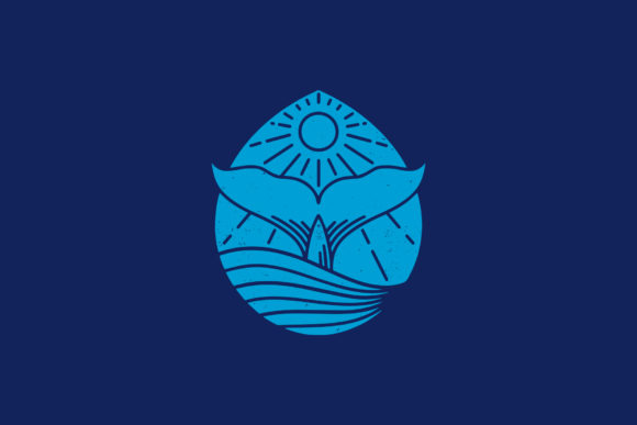 Water Drop Whale Logo Design for Modern Branding